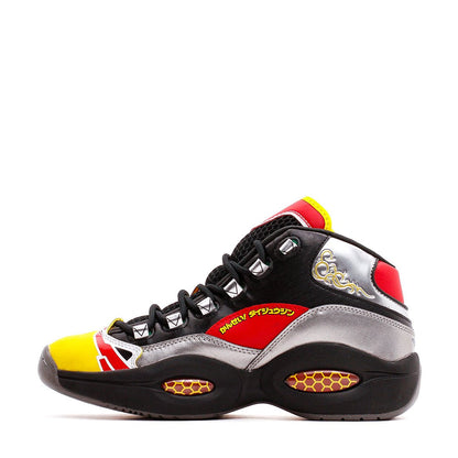 Reebok Classics Basketball Men x Power Rangers Question Mid Allen Iverson Black Silver Red GY0590