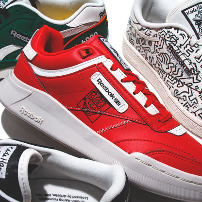 Reebok Classics Men x Keith Haring Club C Legacy Red Chalk GZ1459
