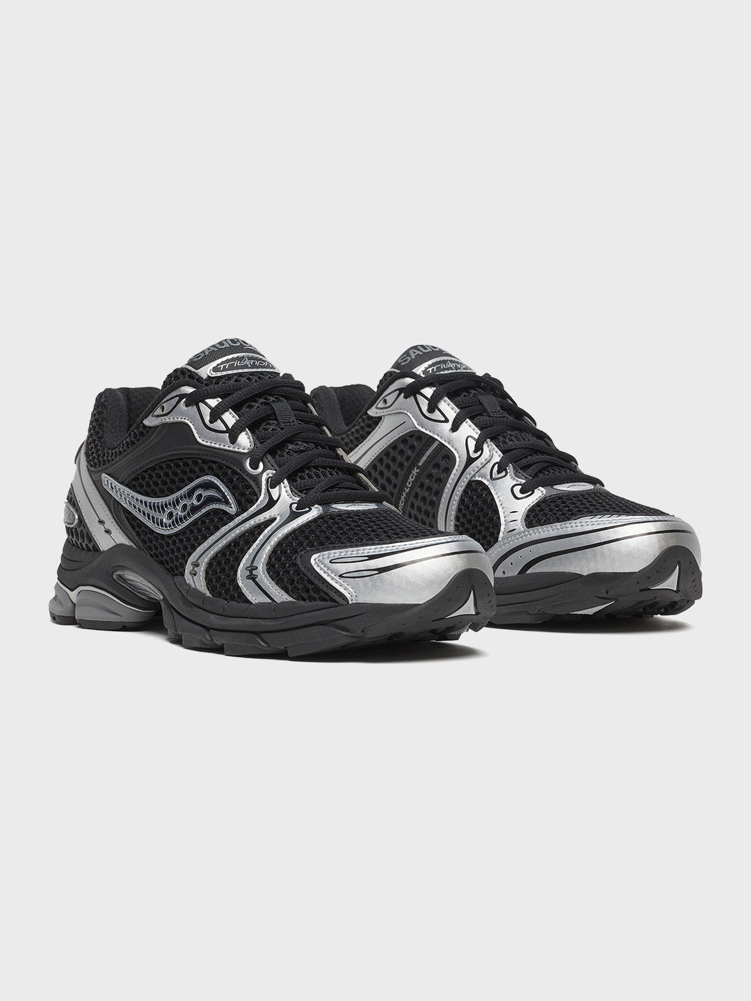Saucony Progrid Triumph 4 Sneakers | Black/Silver
