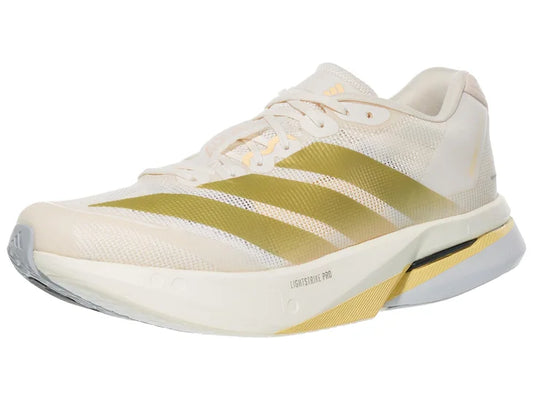 Adidas | Adizero Boston 13 | Women's | Chalk White/Gold Met/Orange Tint