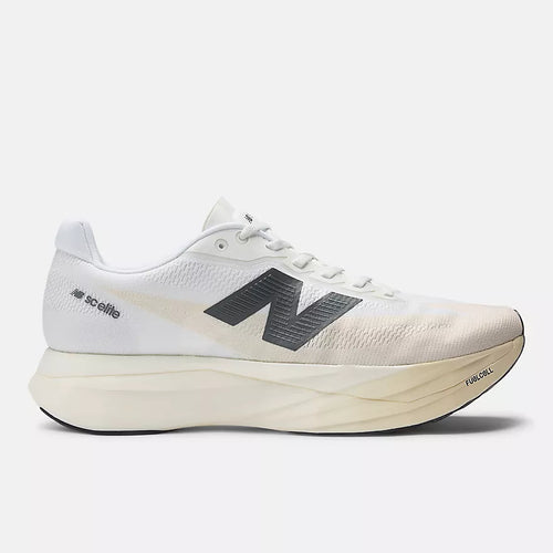 New Balance | FuelCell SuperComp Elite v5 | Women's | Linen/White/Gold Metallic